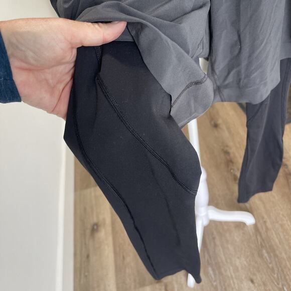 Lululemon Pants Mens Small Black Gray Running Tight Jogger Hybrid Athletic - Picture 3 of 11